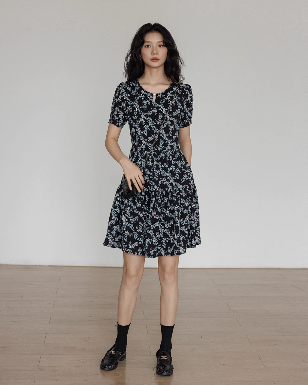 Floral Casual A-Line Dress VAS0051