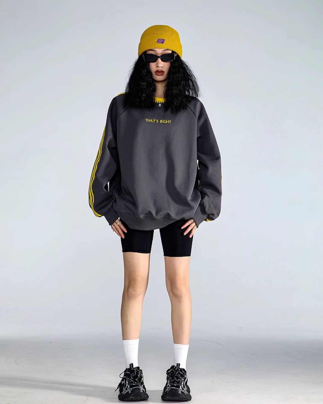 Vintage Striped Crew Neck Tops ICM0058