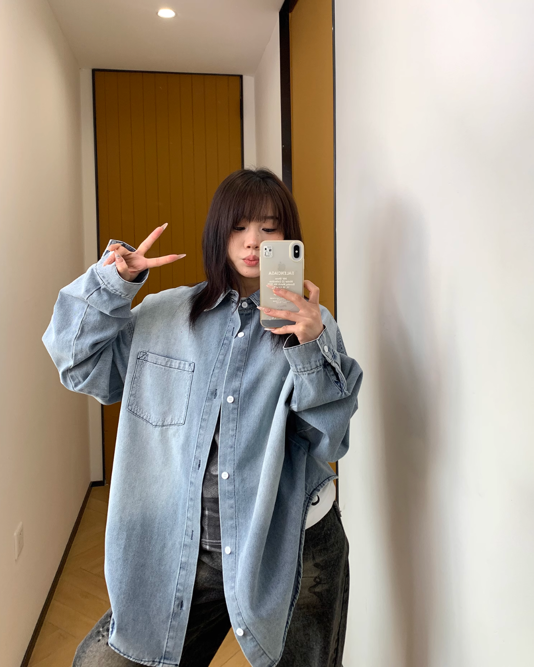 Retro Loose Denim Shirt YLS0826