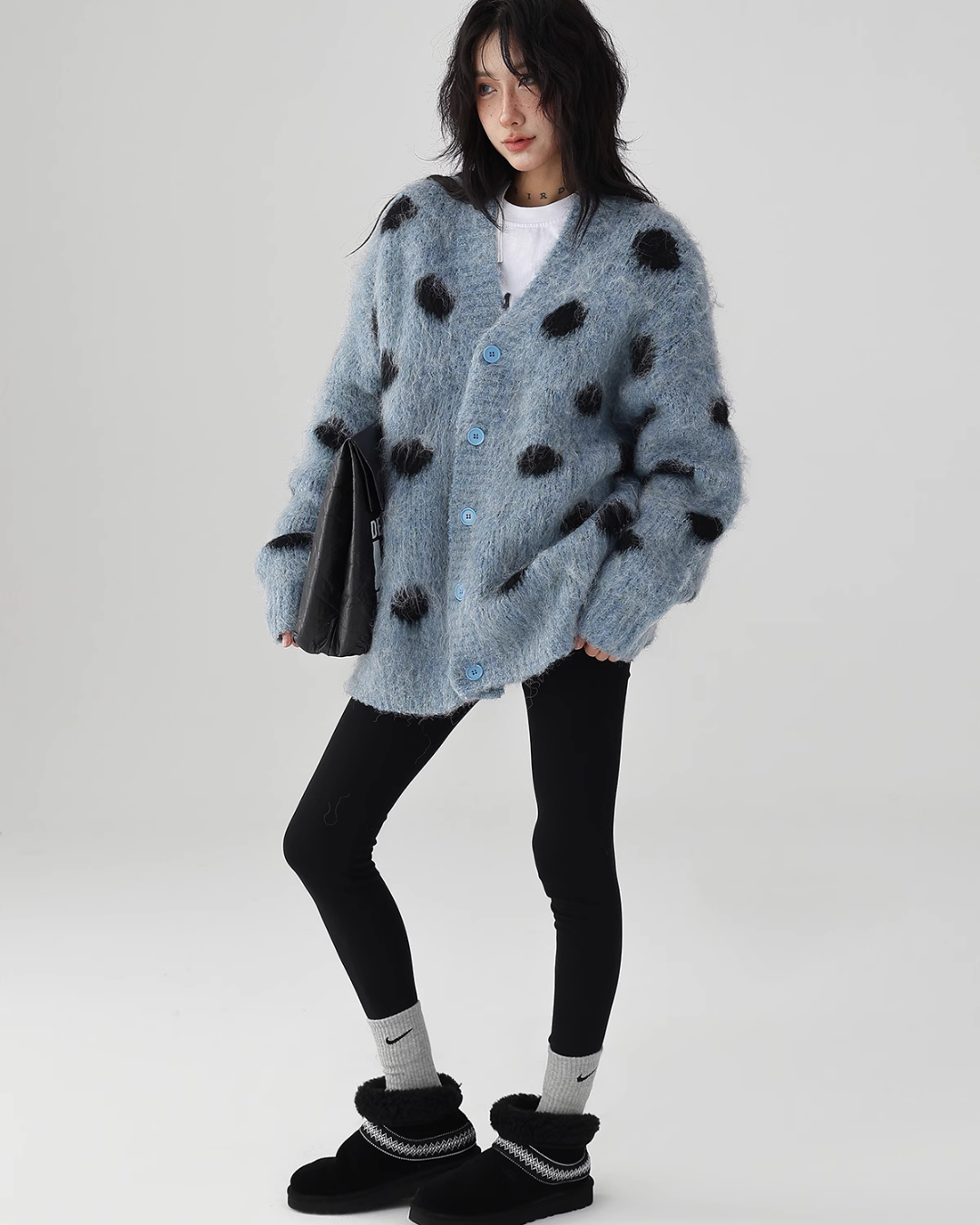 Polka Dot Knit Cardigan ACS0185