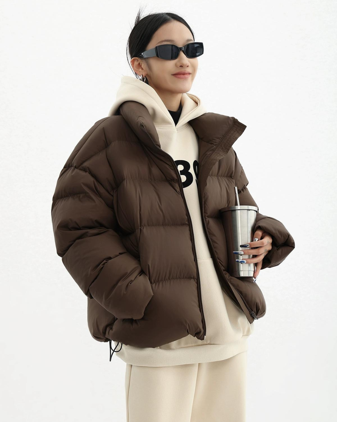 Big Color Short Down Coat ACS0030