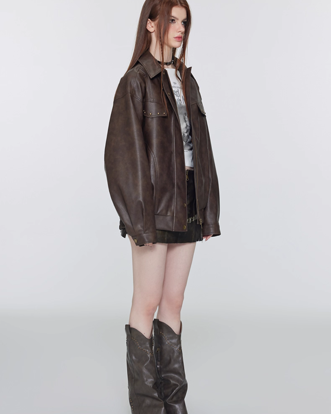 Vintage Leather Work Jacket VSE0065