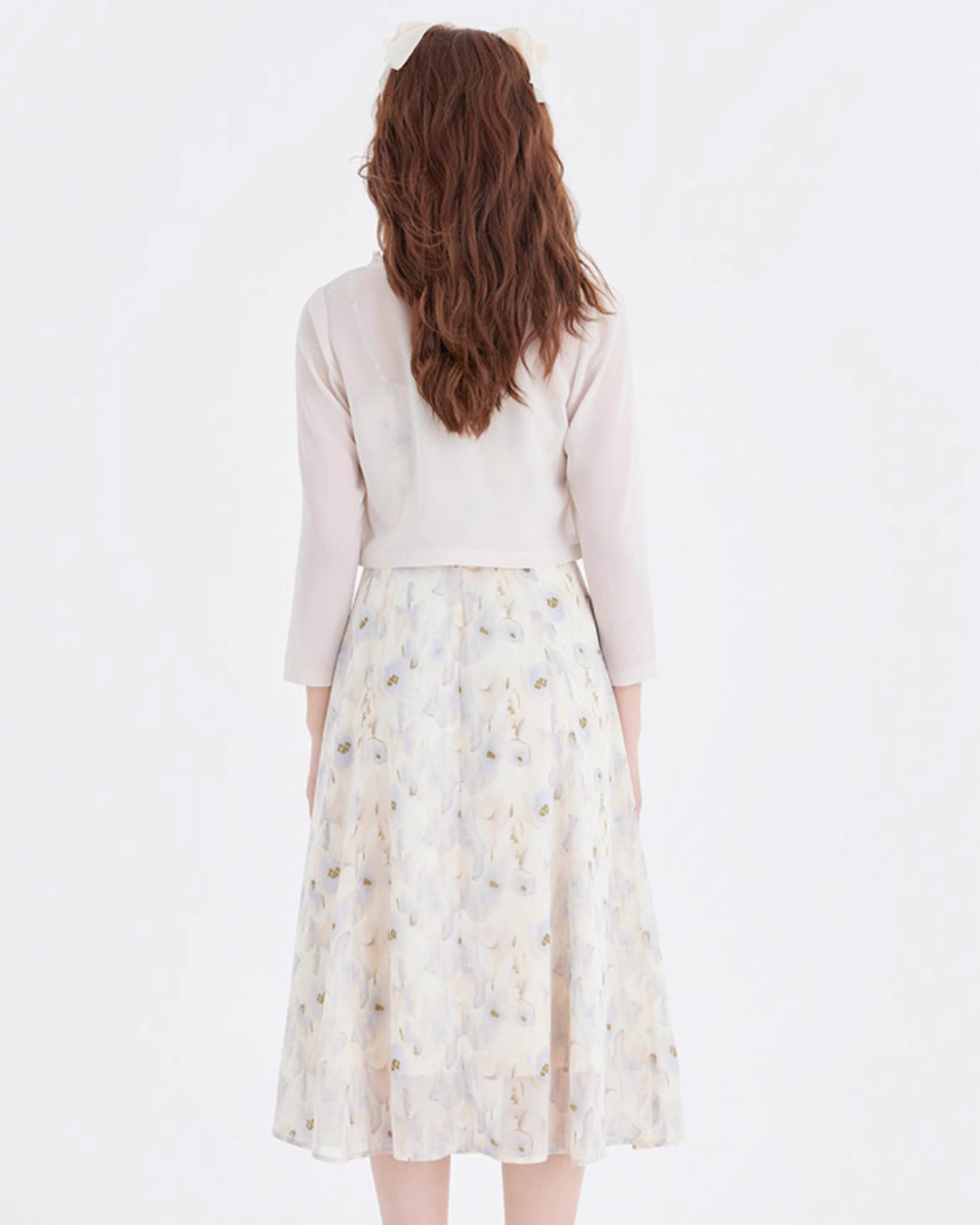 Sheer Floral Camisole Dress LSN0012