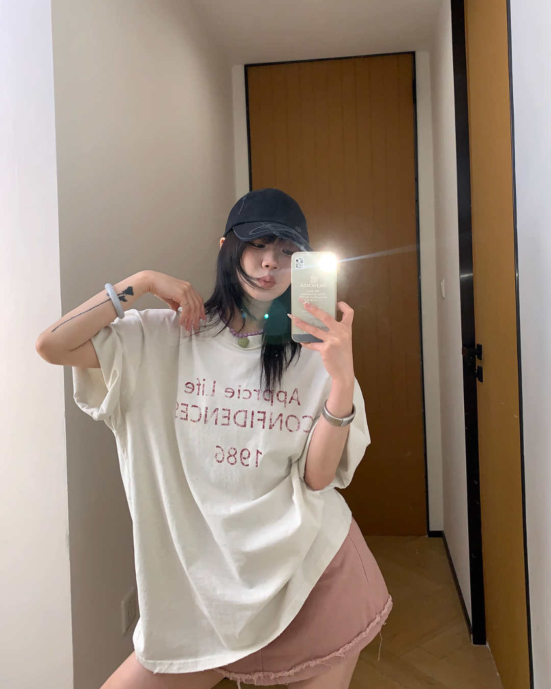 Logo Printed Short Sleeve T-Shirt YLS0835