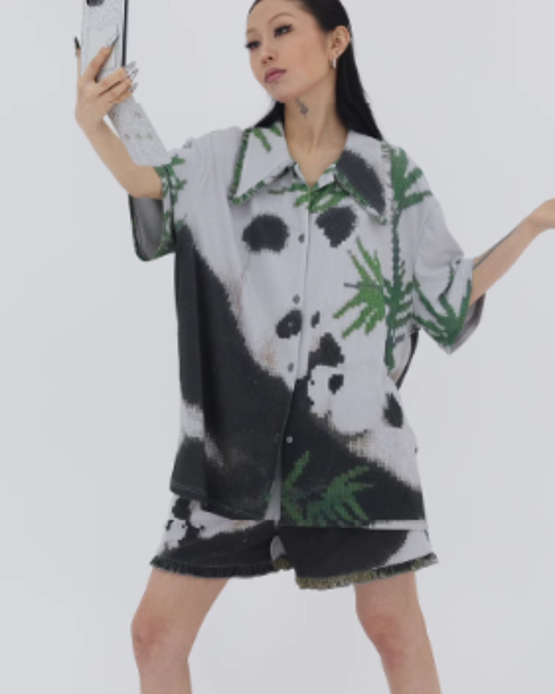 Panda Printed Loungewear / Short / Long Pants FZK0082