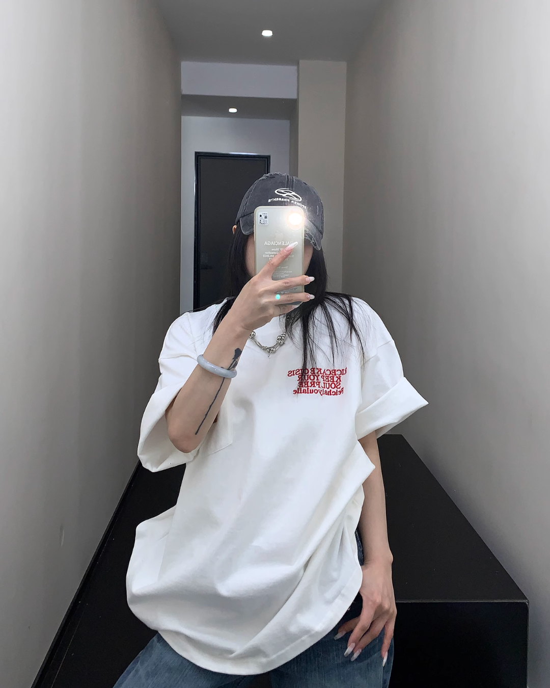 Print Short Sleeve Retro T-Shirt YLS0842