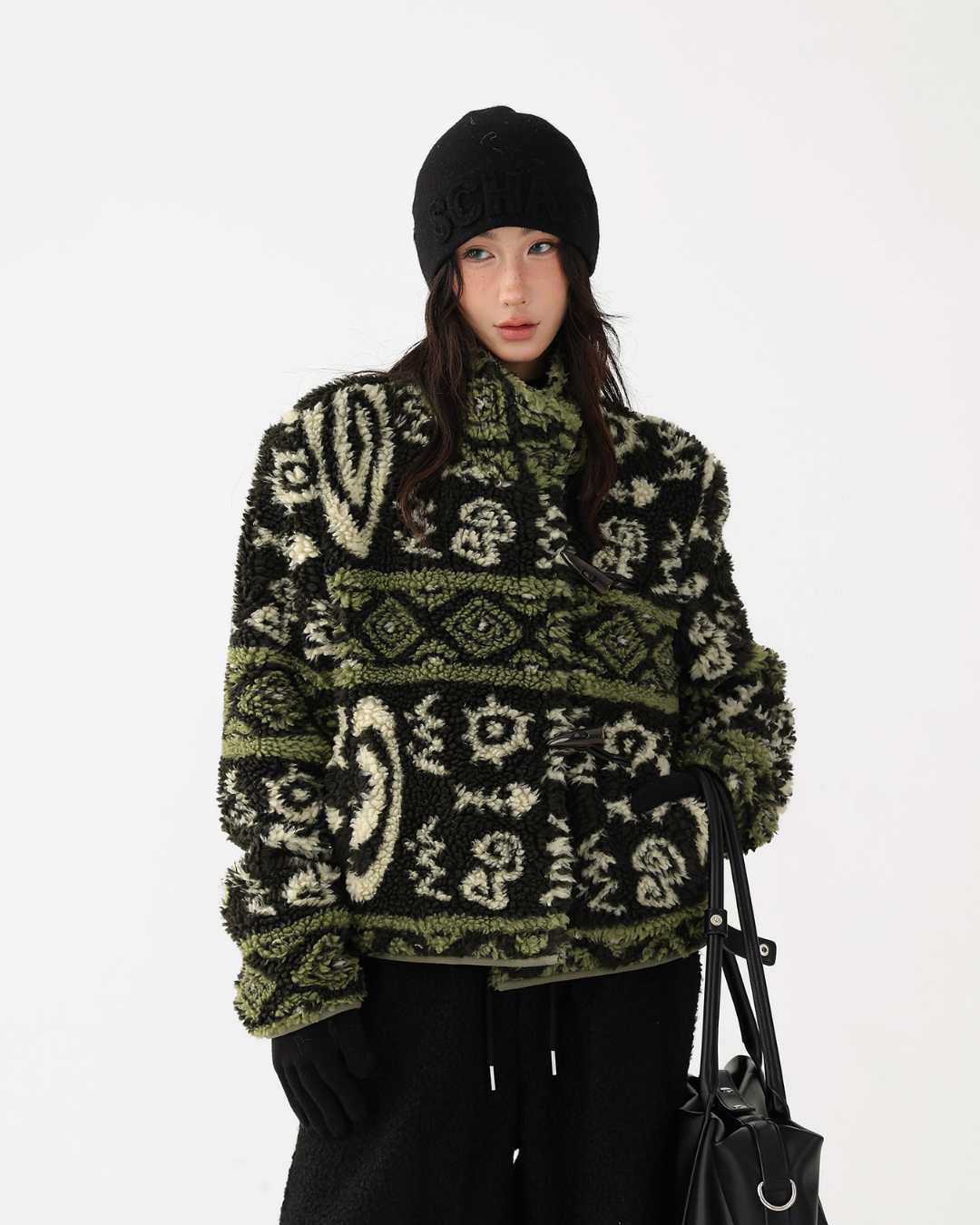 Stand Collar Fleece Jacket ACS0333
