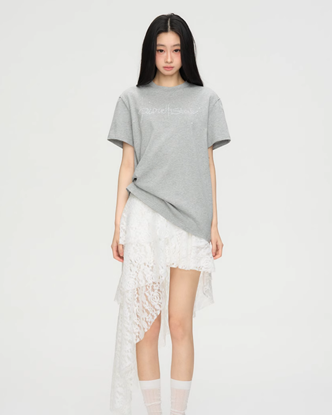 Tiered Lace Frill Skirt PUC0020