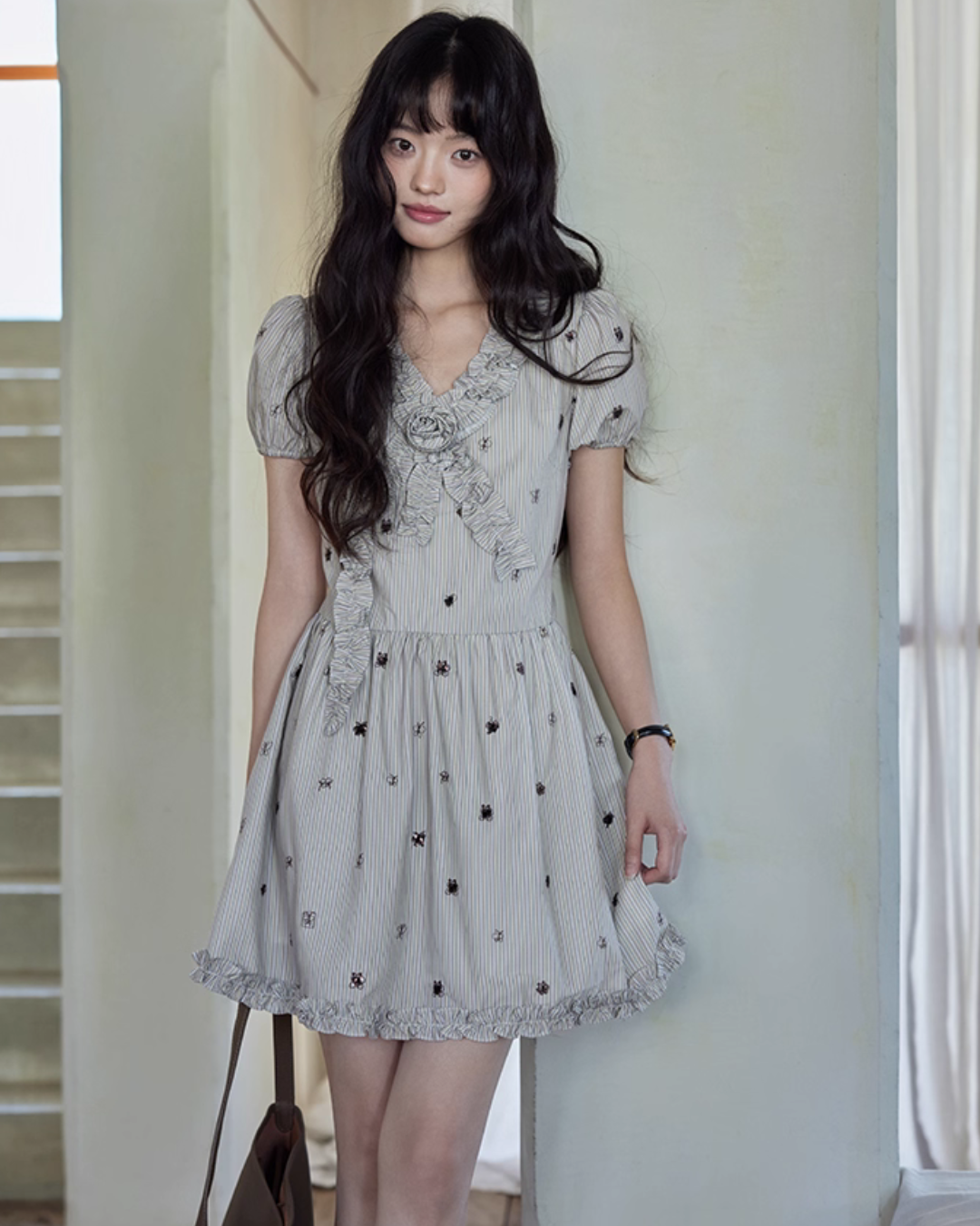 Rose Motif Girly Dress SMS0018