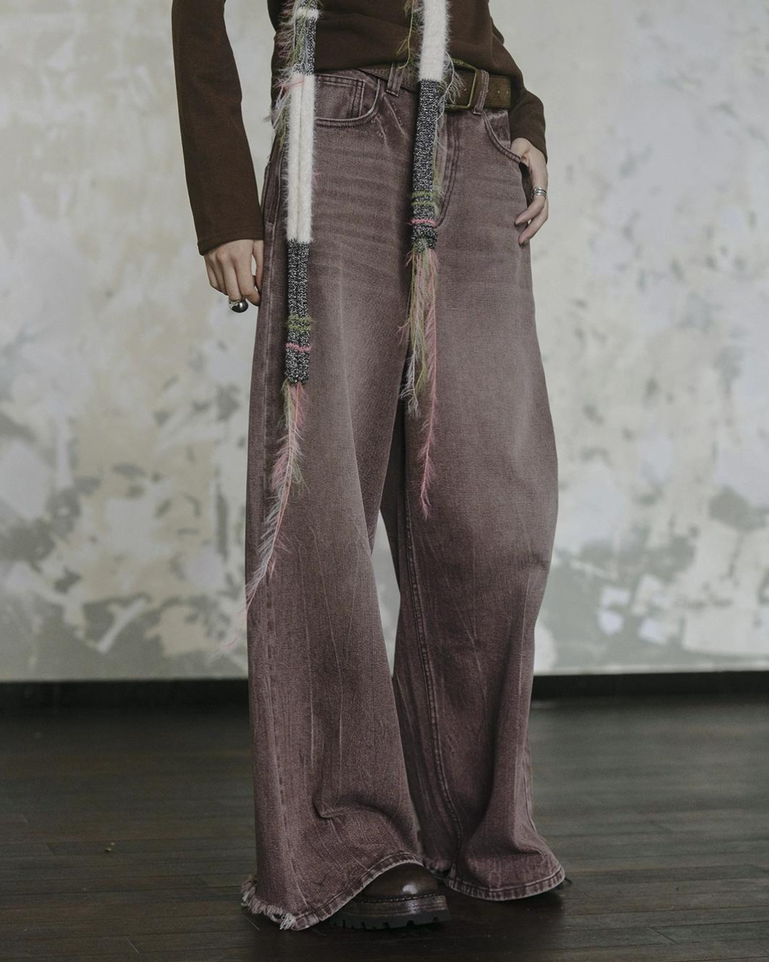 Vintage Wide Straight Pants pcl0007