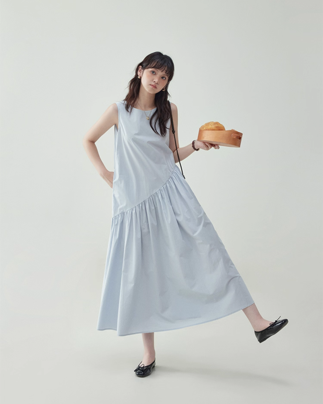 Asymmetrical Sleeveless Dress AMU0024
