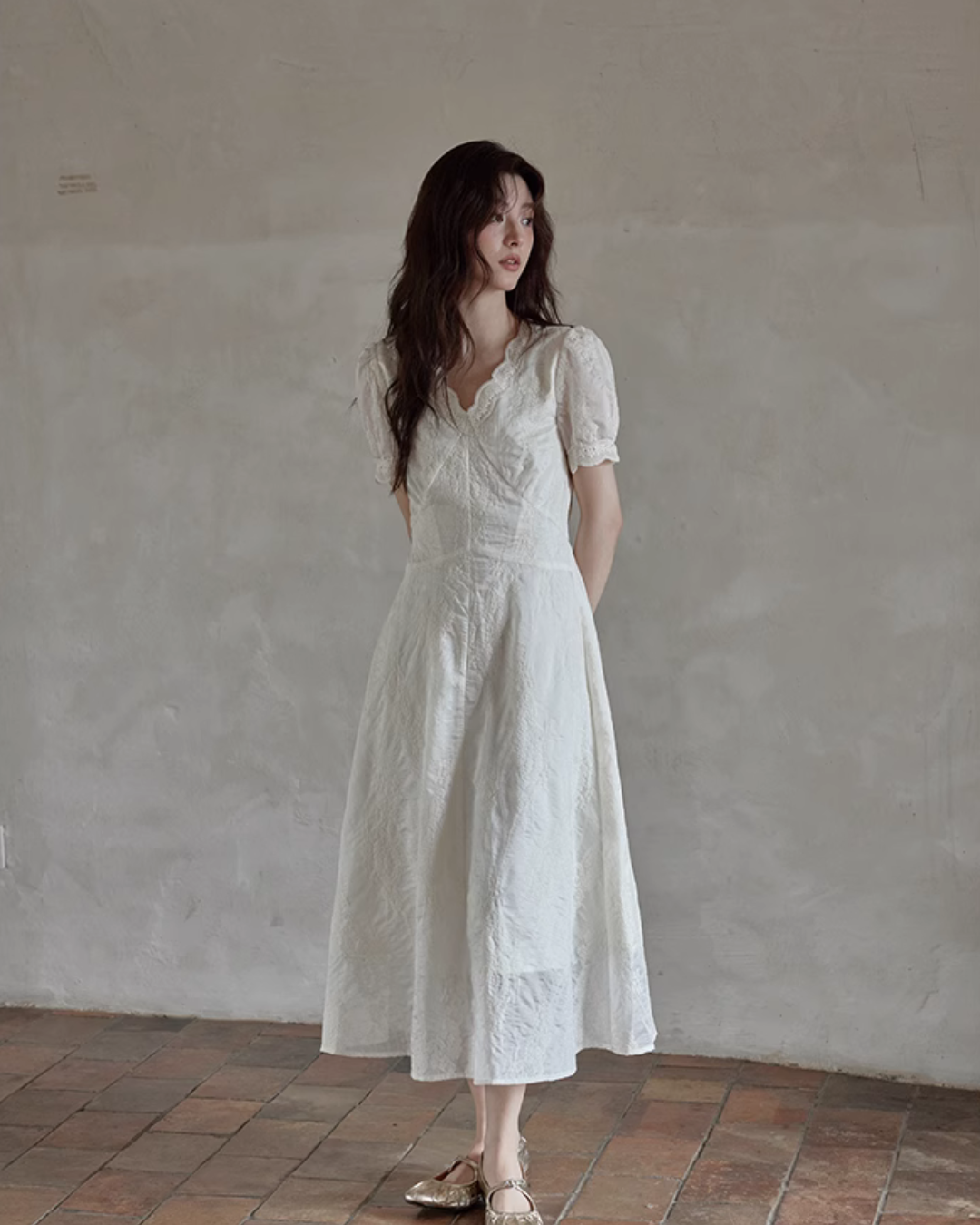 French Lace Long Dress SMS0009