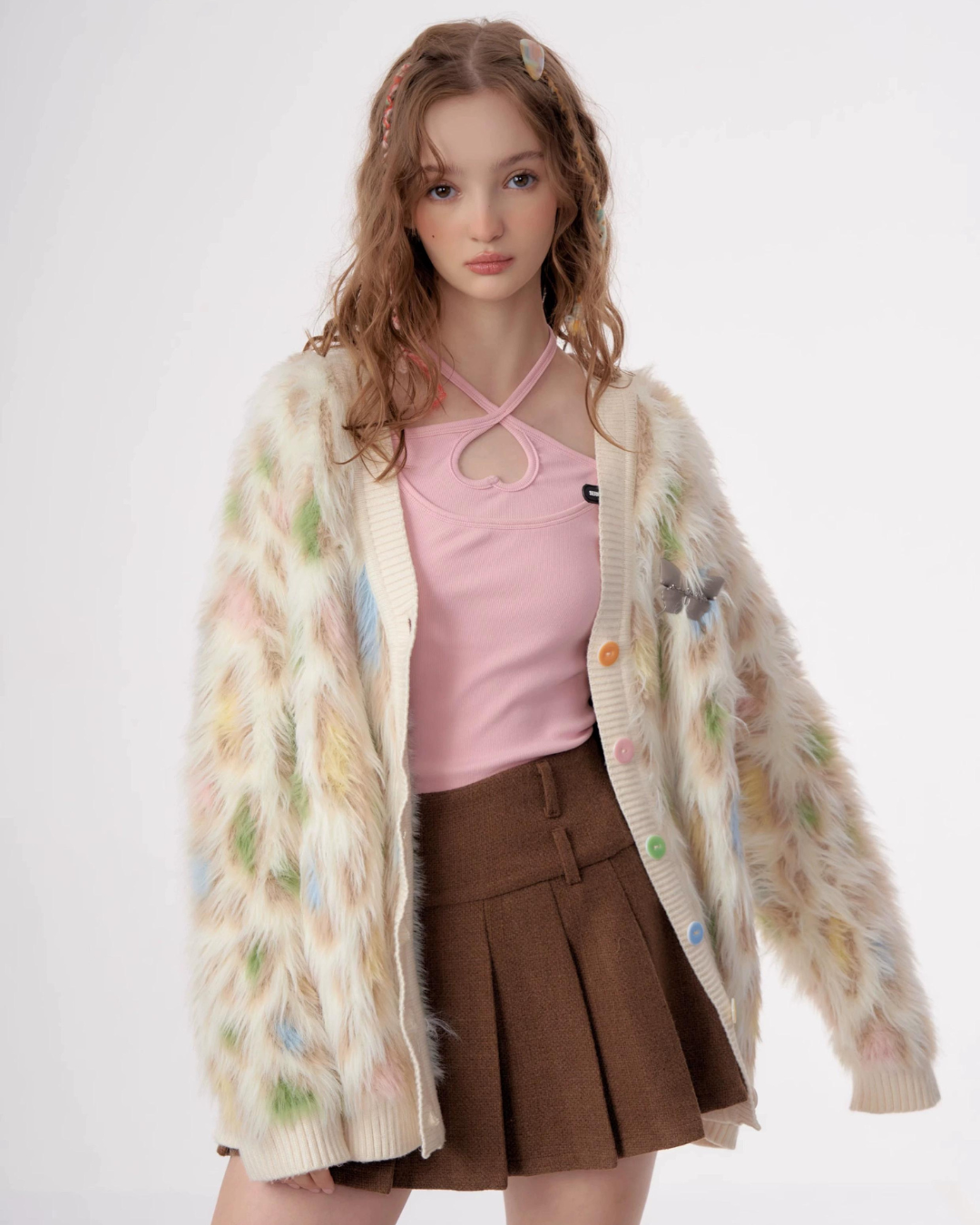 Animal Fluffy Cardigan ZZF0308