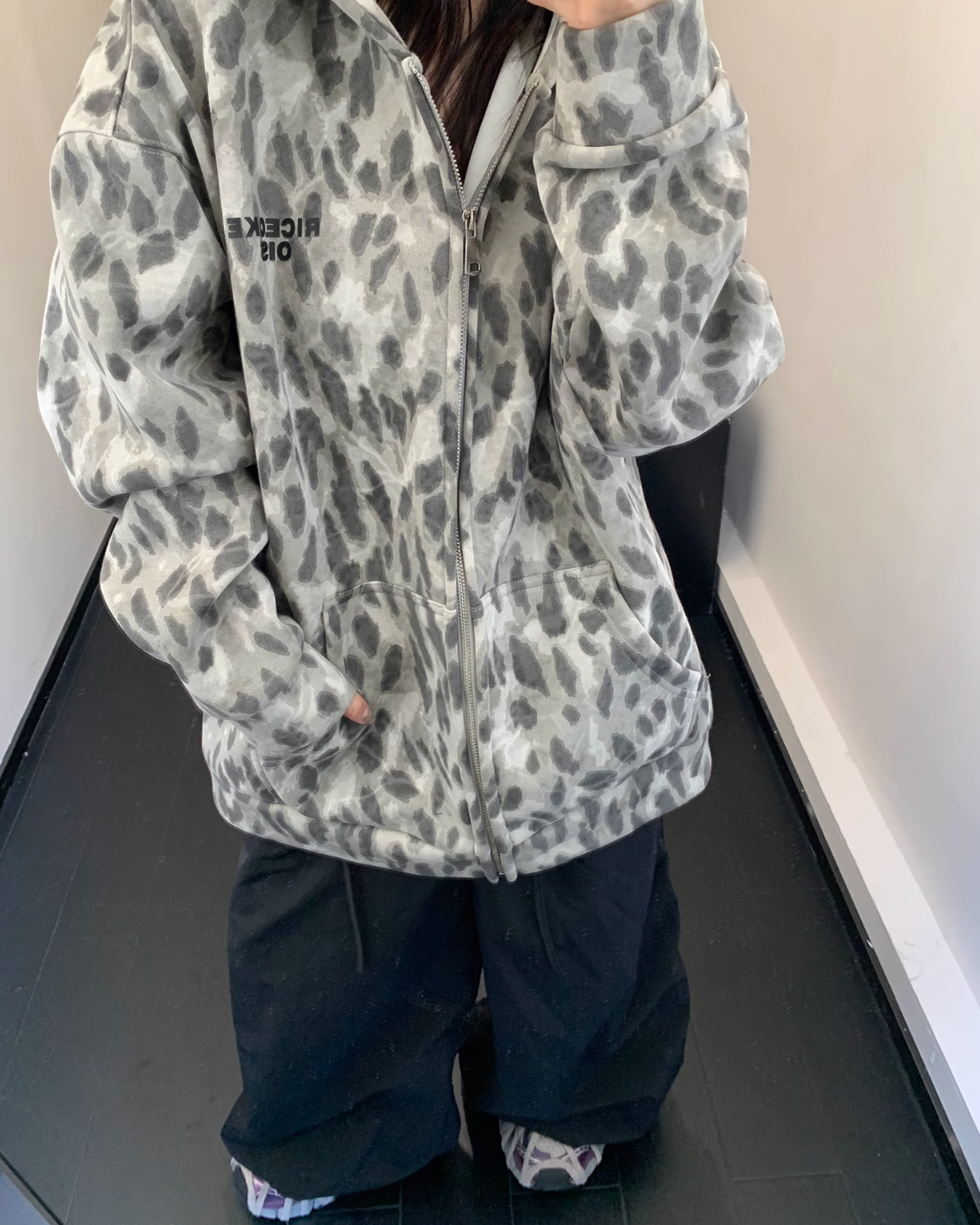 Leopard Print Hooded Jacket YLS0439