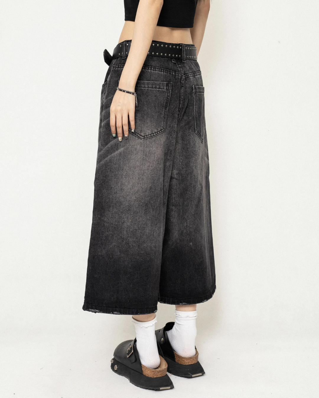 Overwide Half Denim Pants ZRS0067