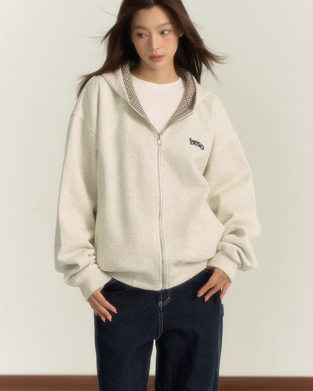 Reversible Paid Hood Zip Jacket BES0001