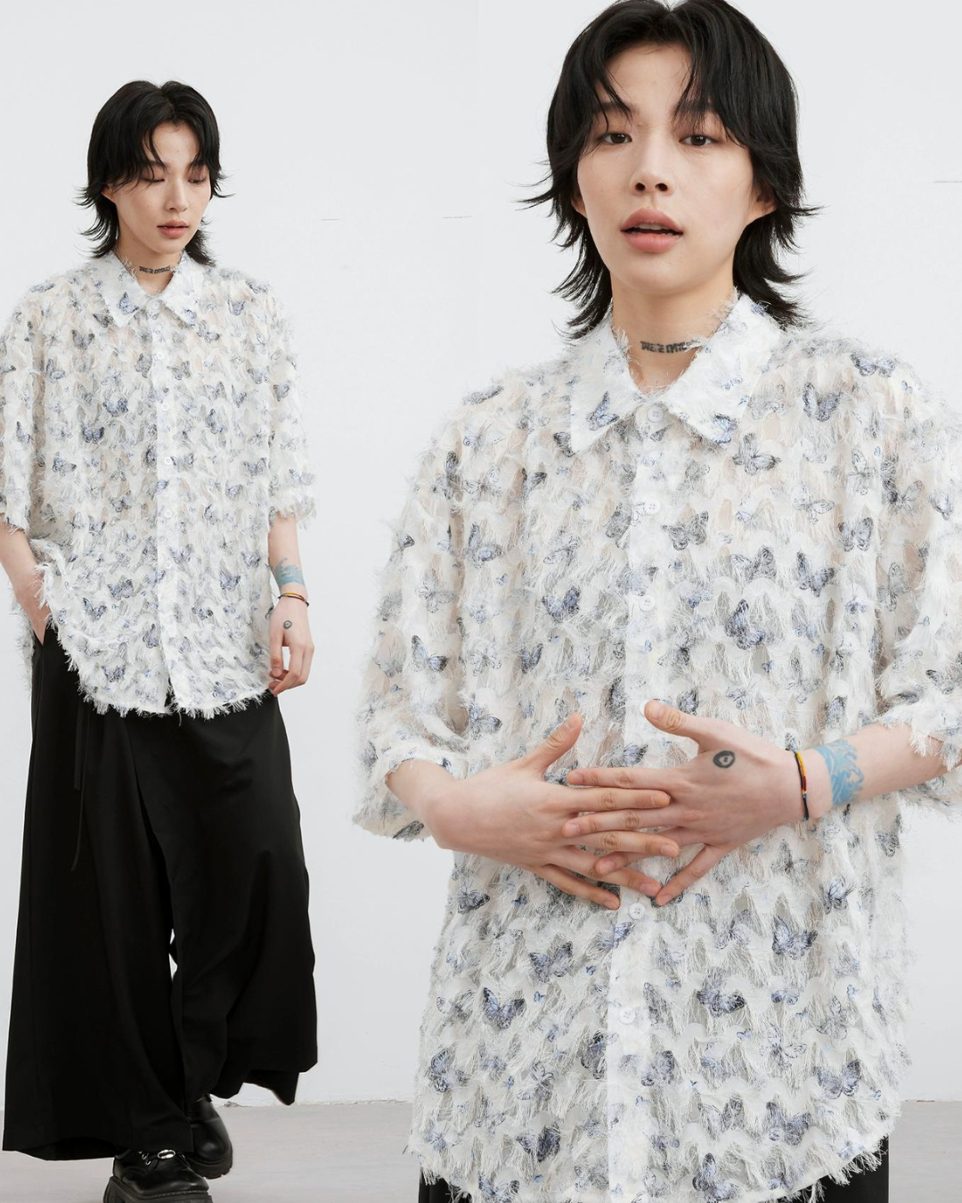 Butterfly Fringe Retro Shirt FRC0002