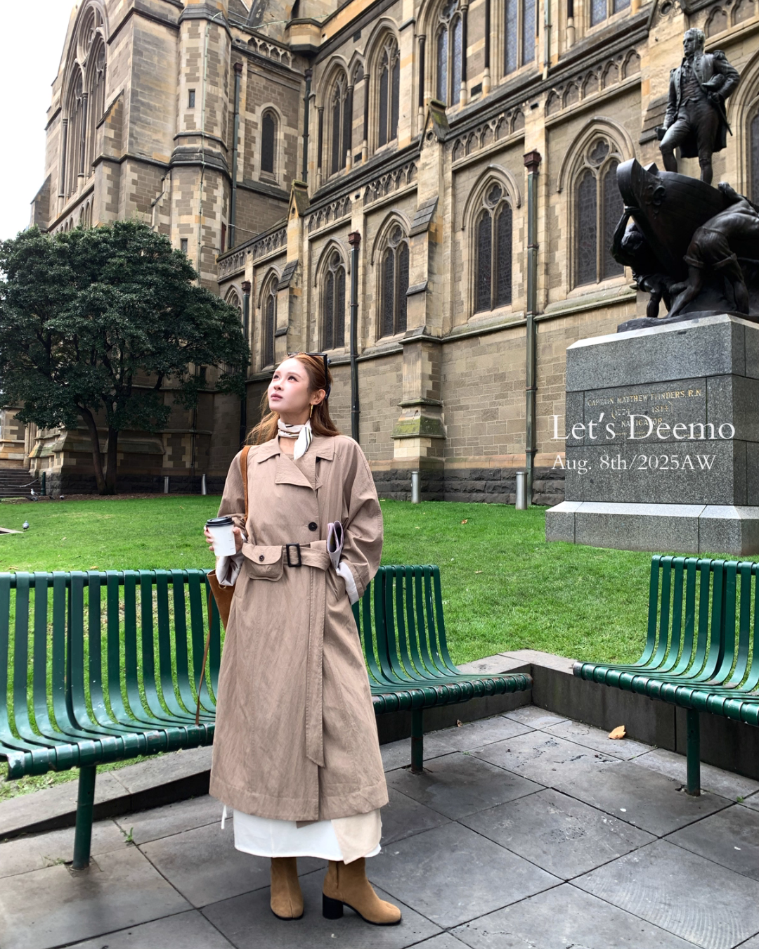 Belted Long Trench Coat DEM0012