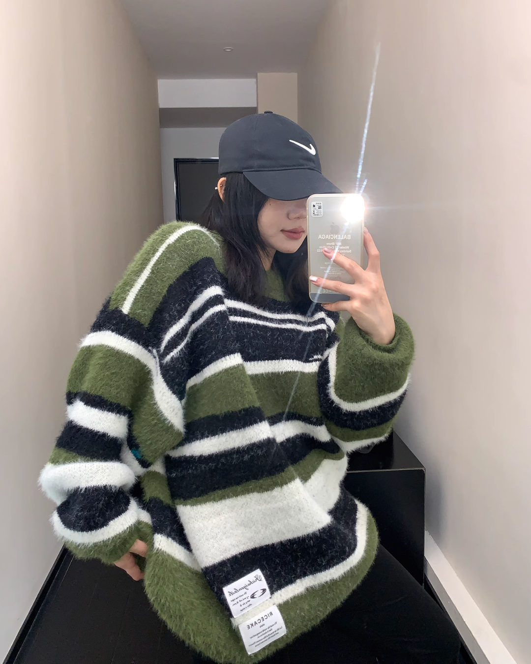 Multi Border Knit Tops YLS0579