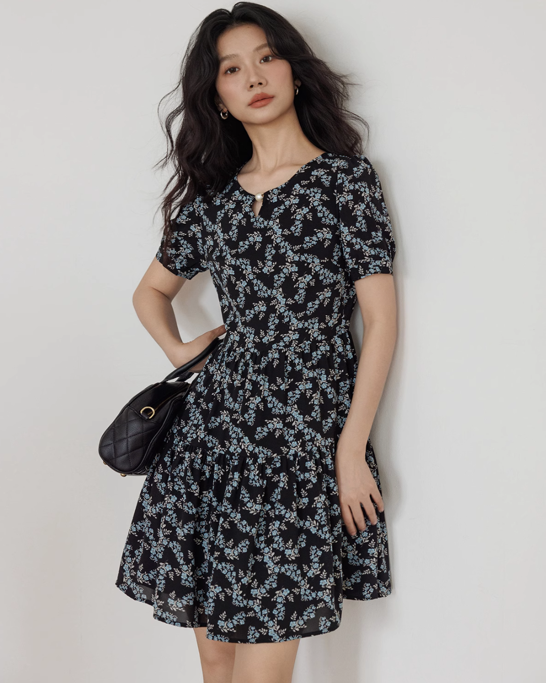 Floral Casual A-Line Dress VAS0051