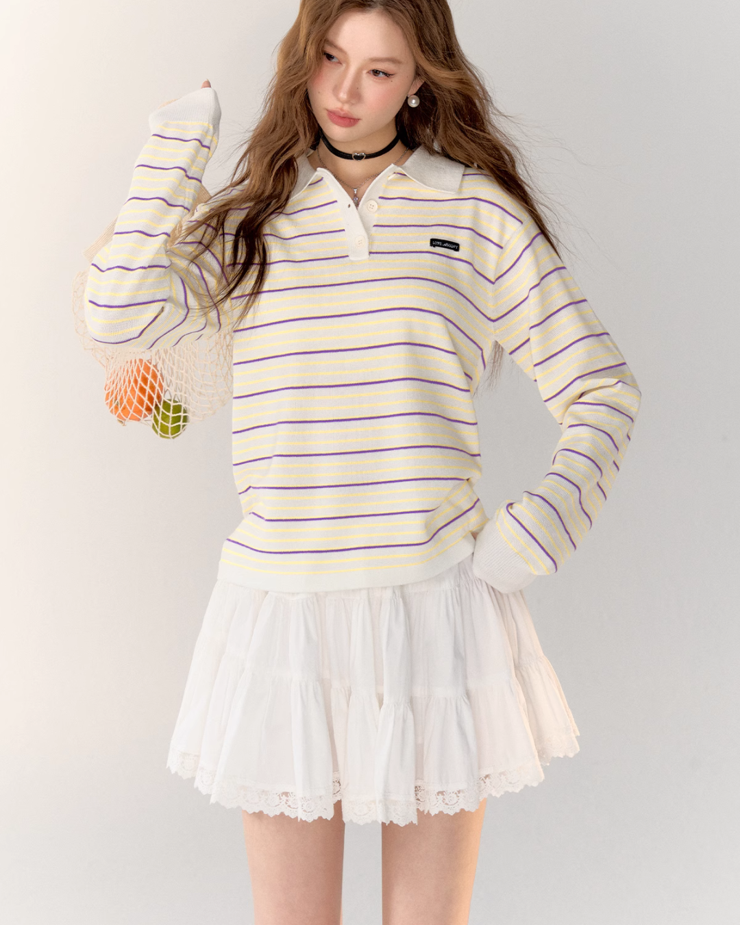 Polo Casual Long Sleeve Tops ASG0025