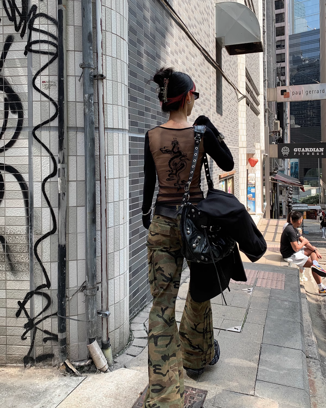 Camouflage Flare Slim Pants ACS0130