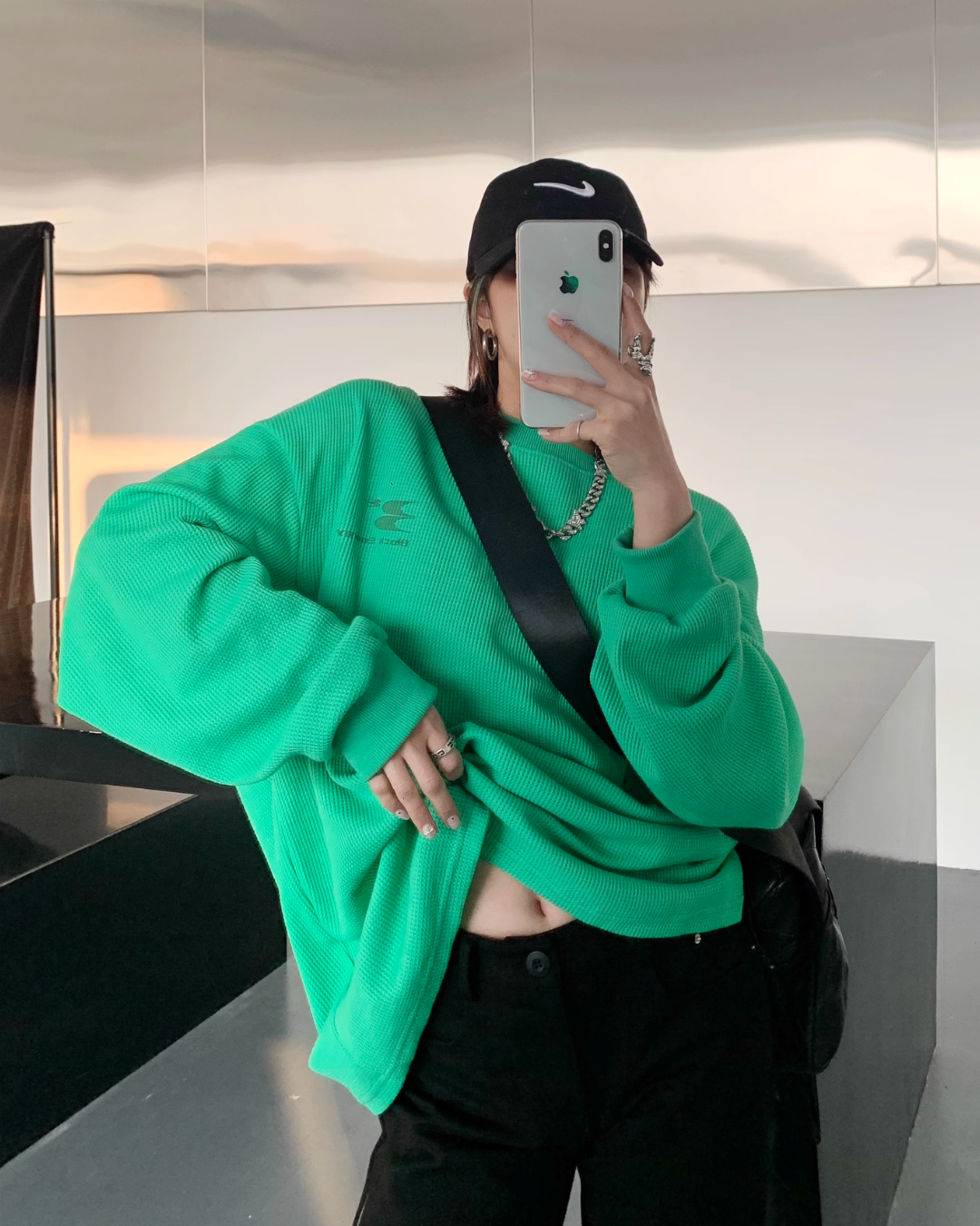 One Point Logo Sweat Tops YLS0396