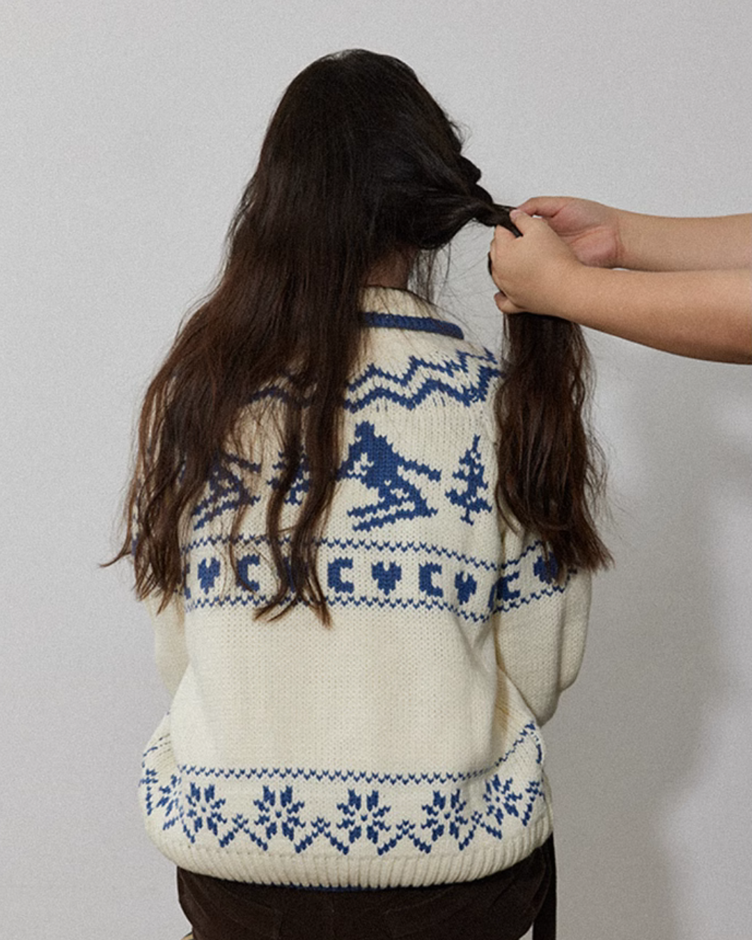 Nordic Pattern Knit Jacket LFC0015