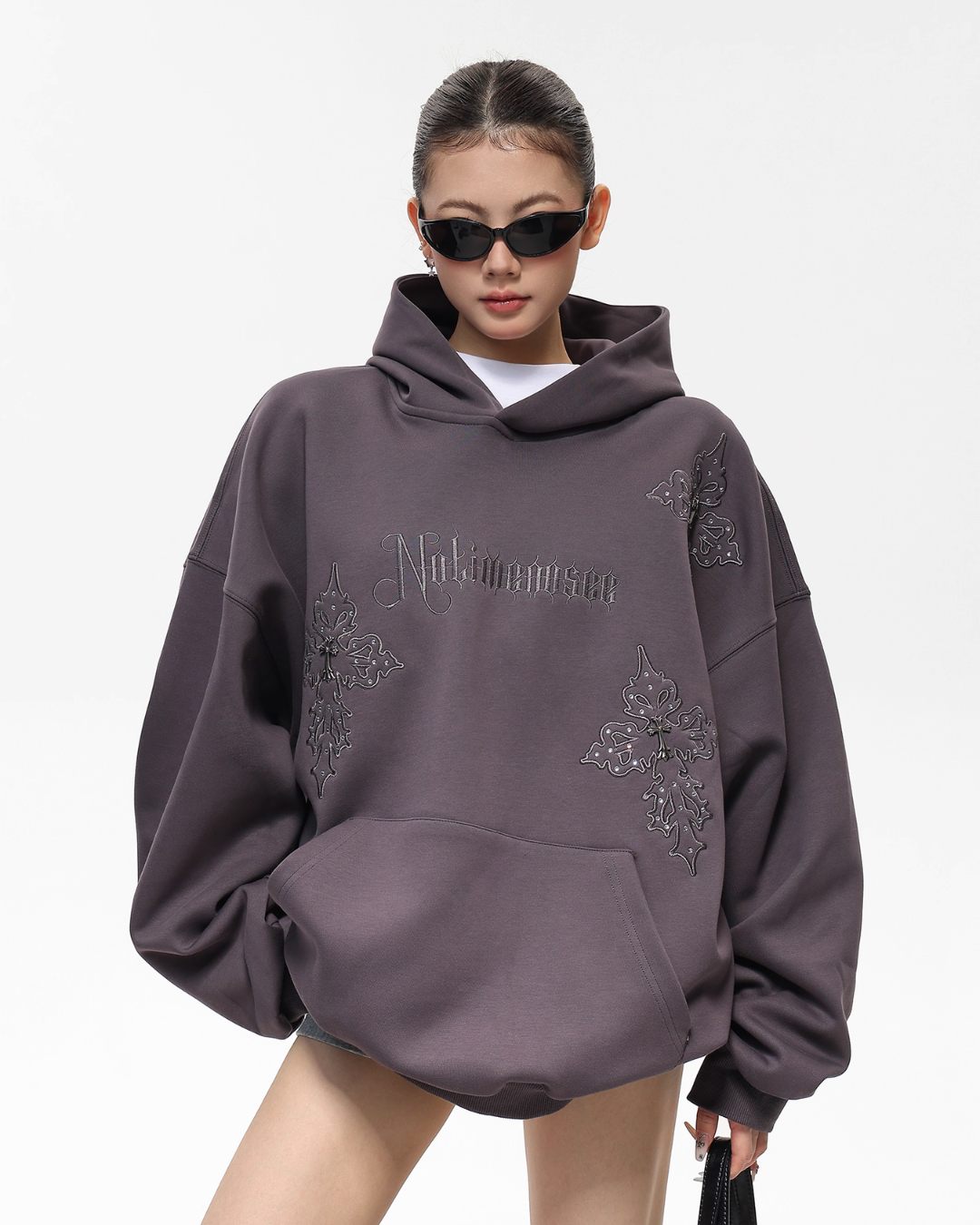 Embroidered Street Loose Hoodie ACS0308