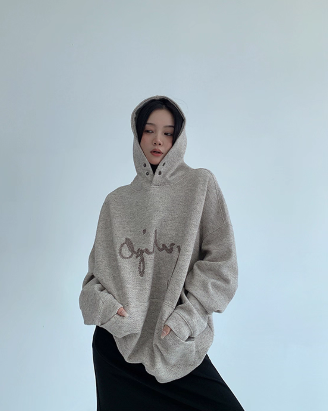 Embroidered Logo Hoodie YLS0951