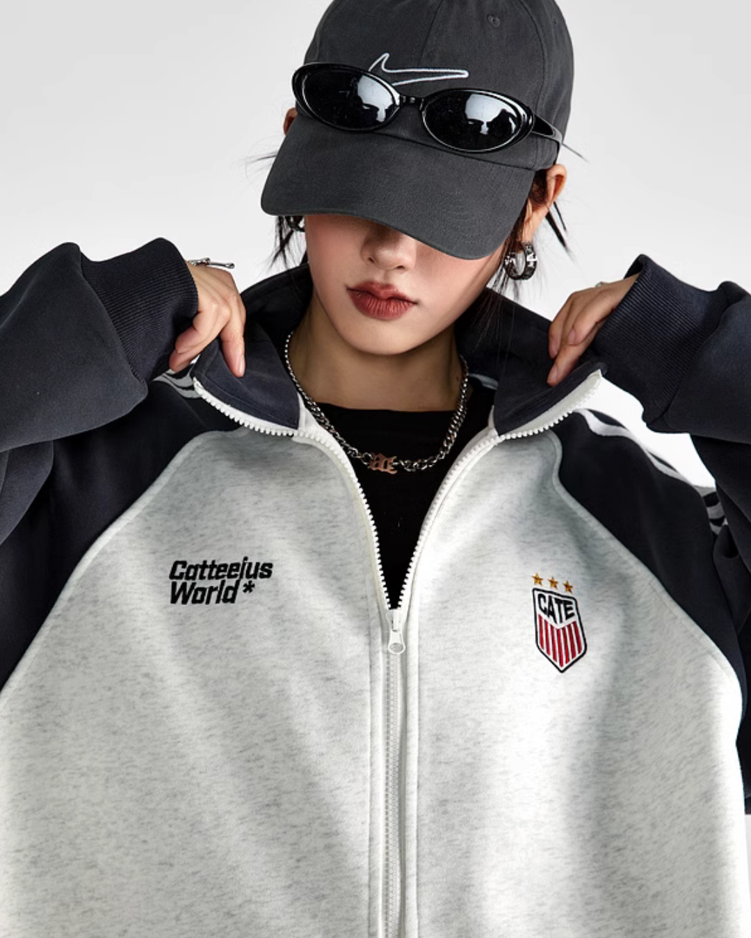 Color Blocked Side Line Track Jacket ICM0060