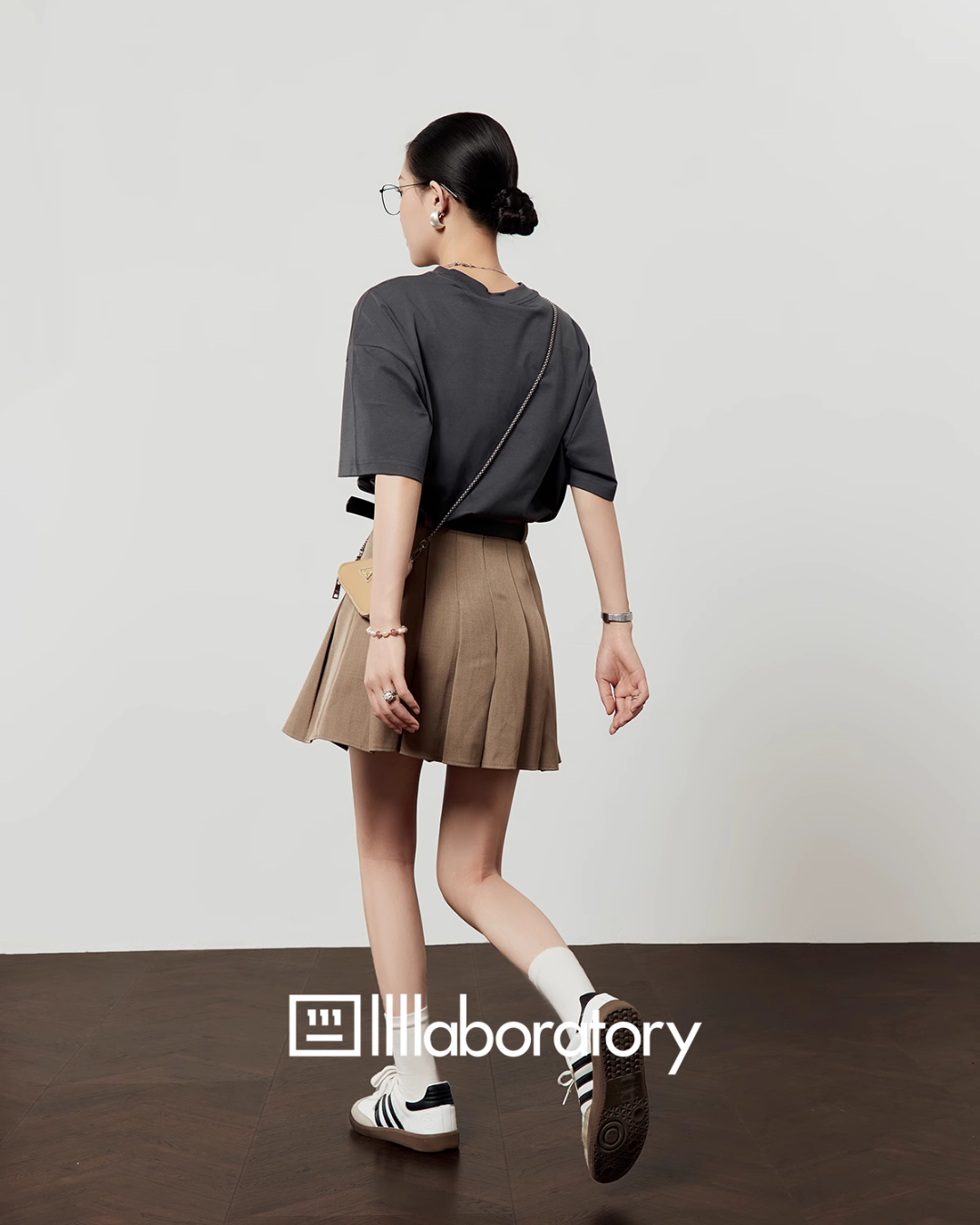 Dark Gray Print T-Shirt LLA0448