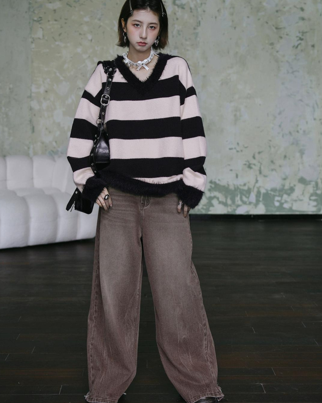 Vintage Wide Straight Pants pcl0007