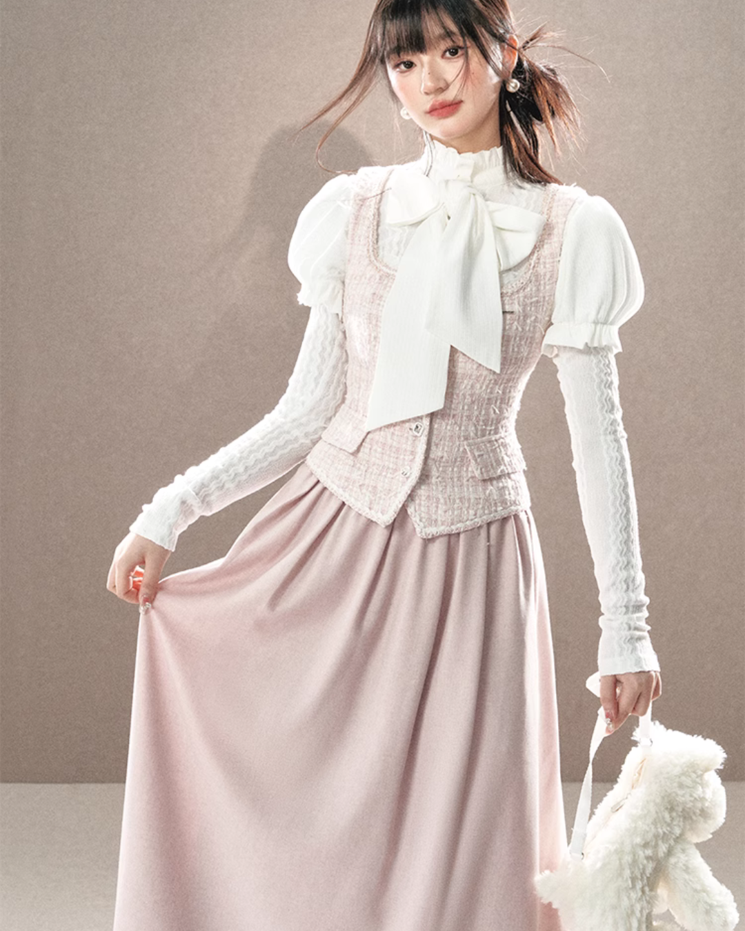 Girly Puff Sleeve Tops UNP0009