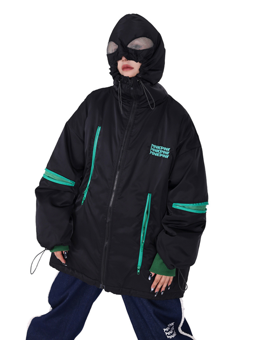 Eye Hooded Cotton Down Jacket PPK0003