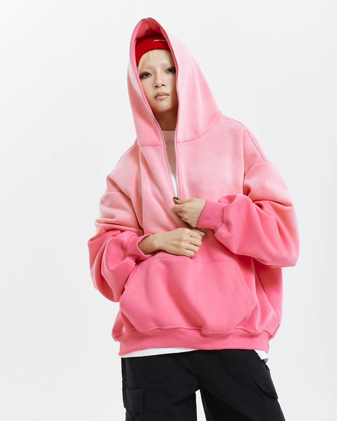 Half Zip Gradient Knit Top MCY0002