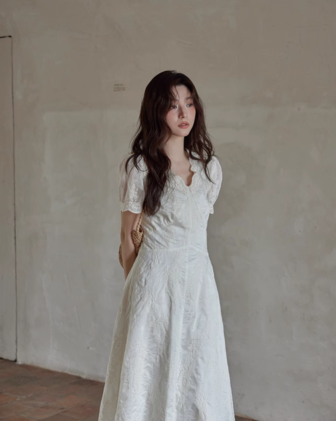 French Lace Long Dress SMS0009