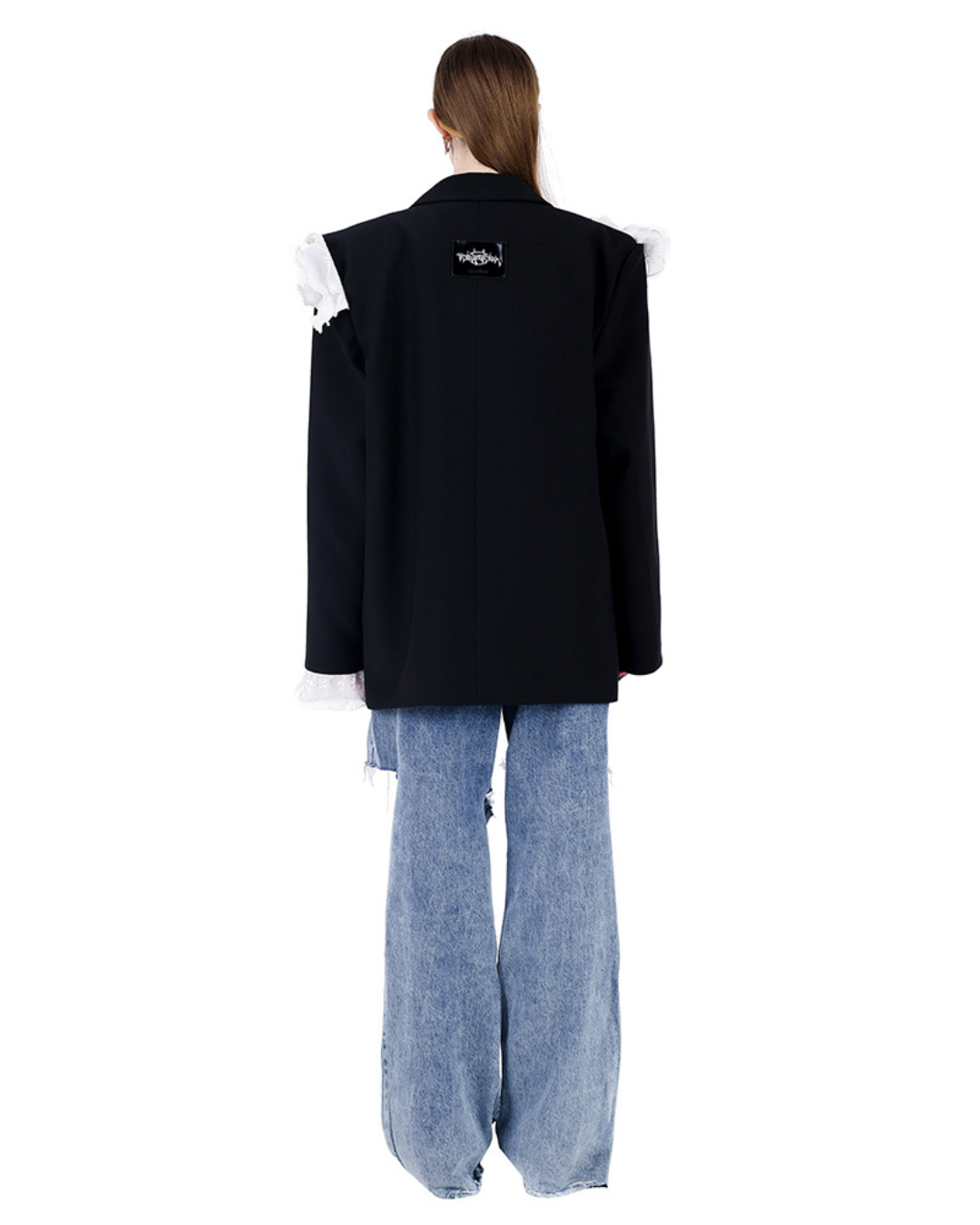 Stitching Irregular Silhouette Jacket PPK0059