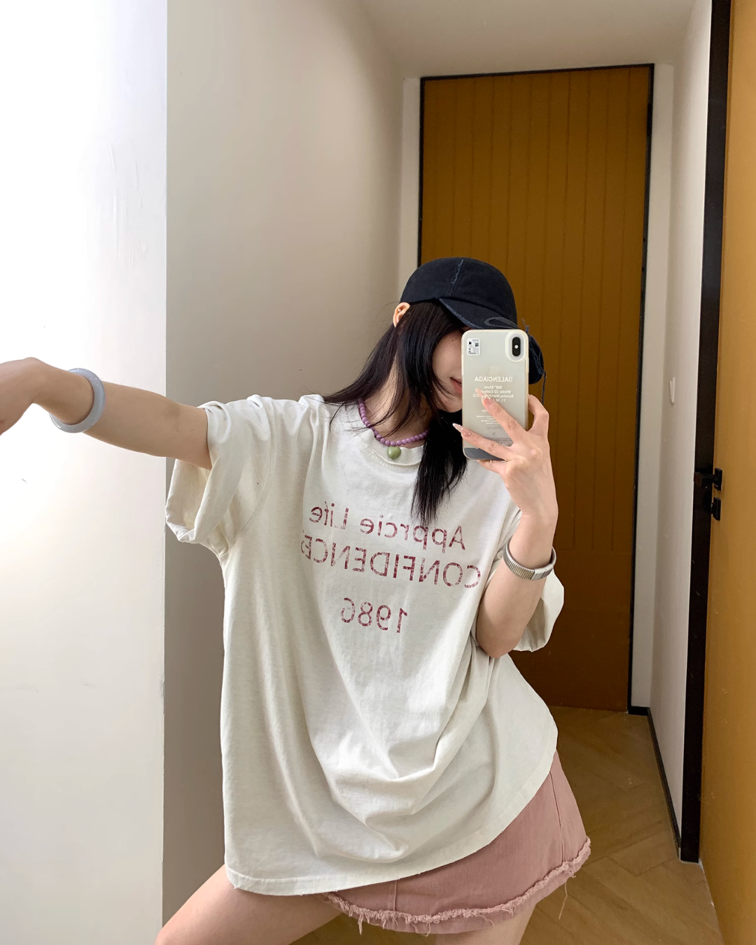 Logo Printed Short Sleeve T-Shirt YLS0835