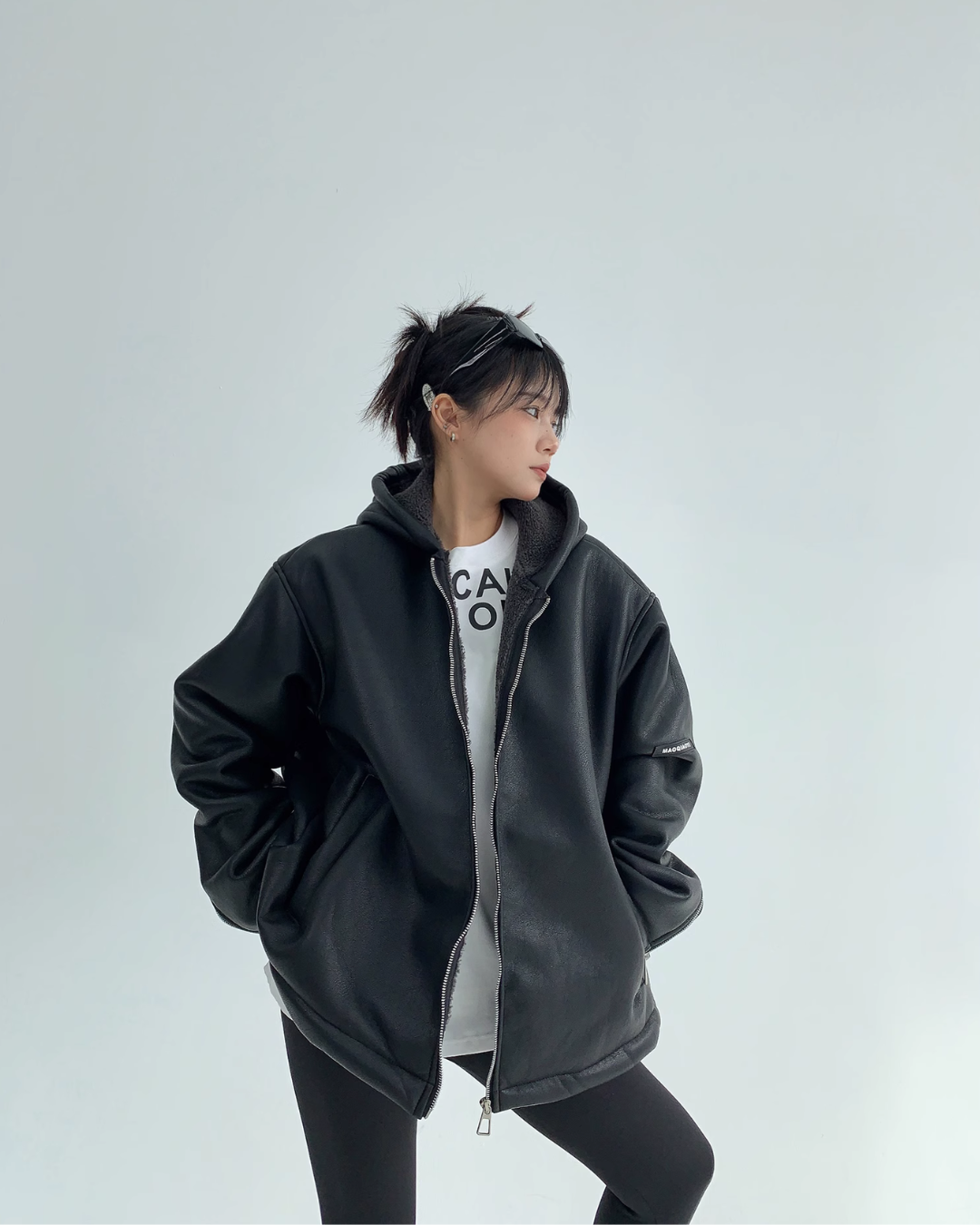Oversized Boa Blouson YLS0570