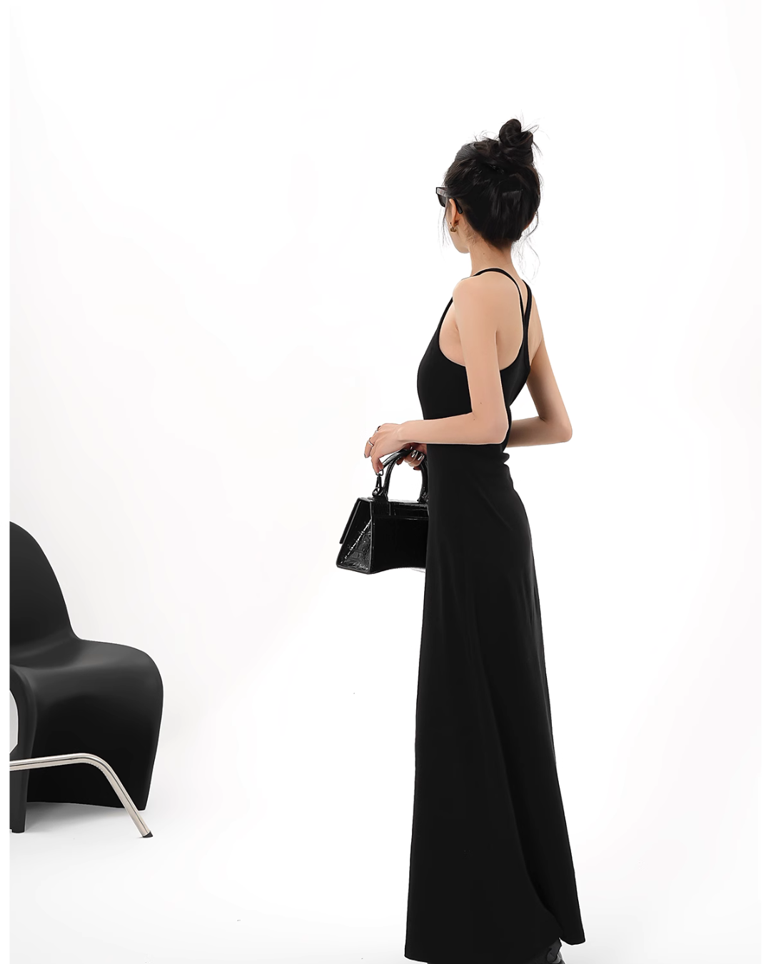 Halter Neck Long Dress SRS0275