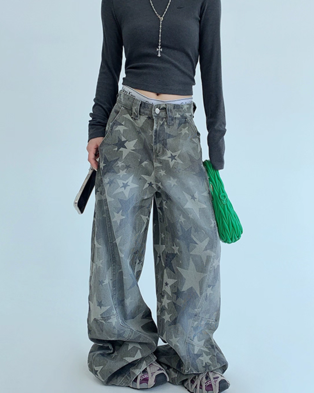 Star Vintage Wide Denim Pants YLS0925