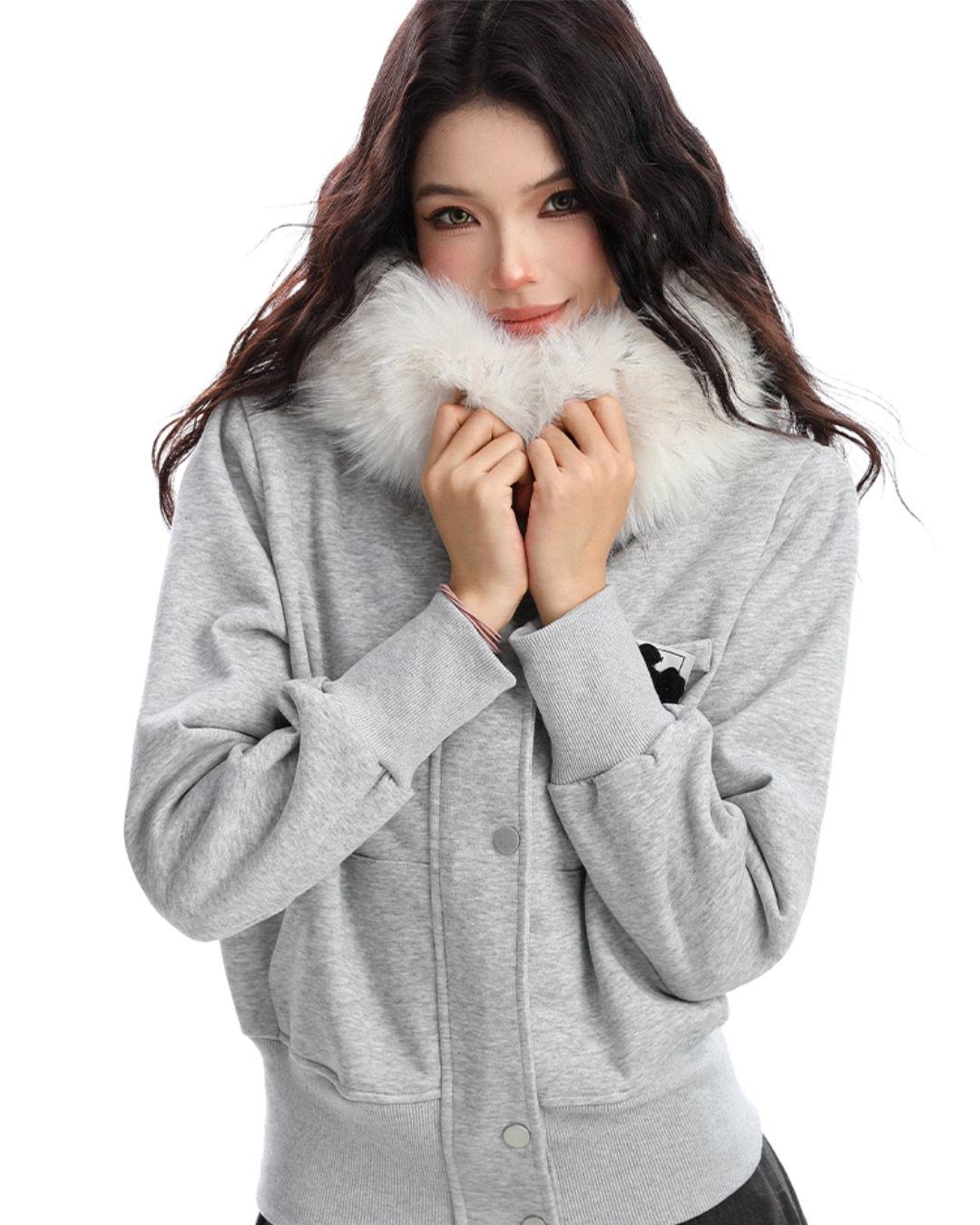 Fur Hood Camouflage Jacket BGS0016