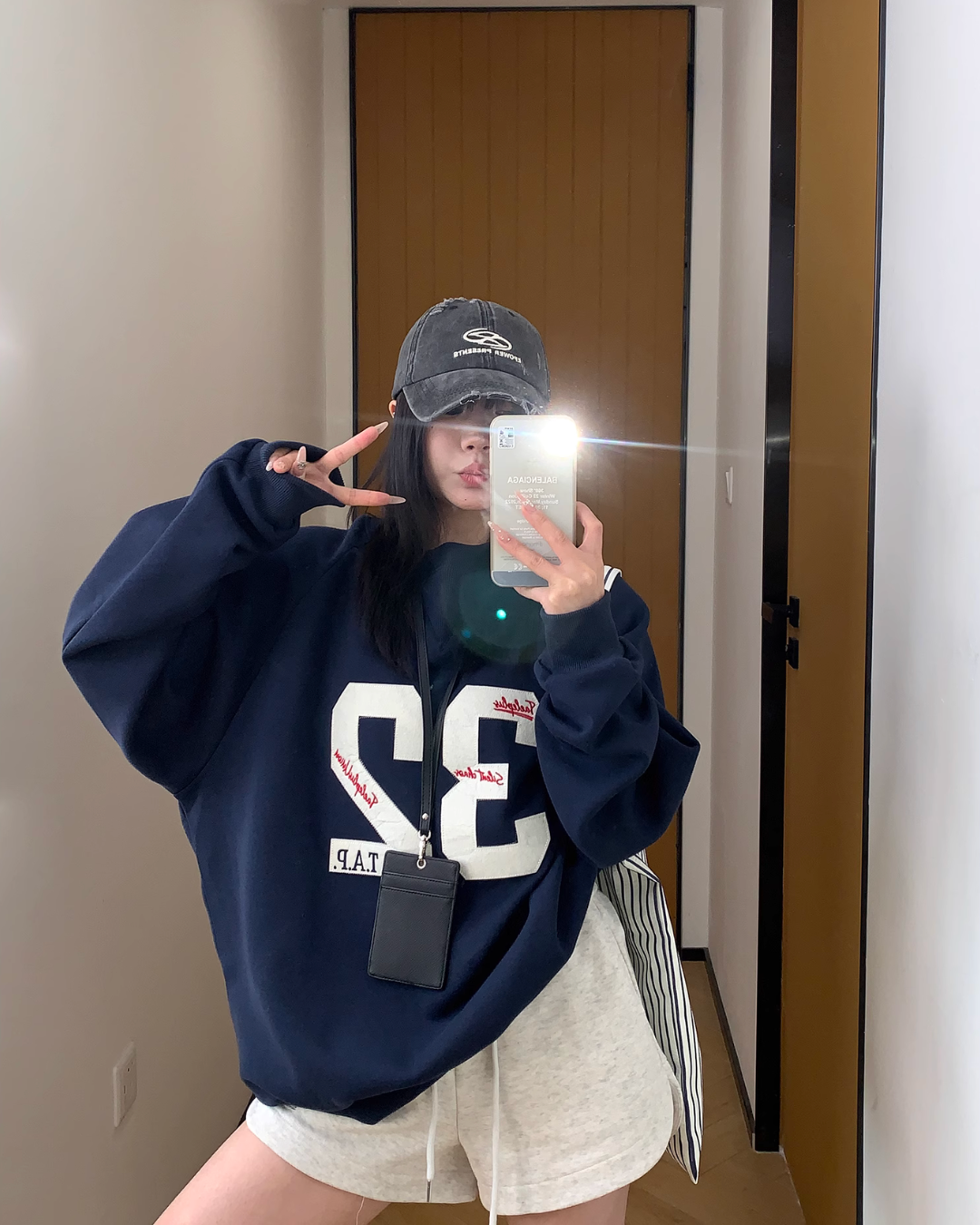 Number Logo Sweat Top YLS0827