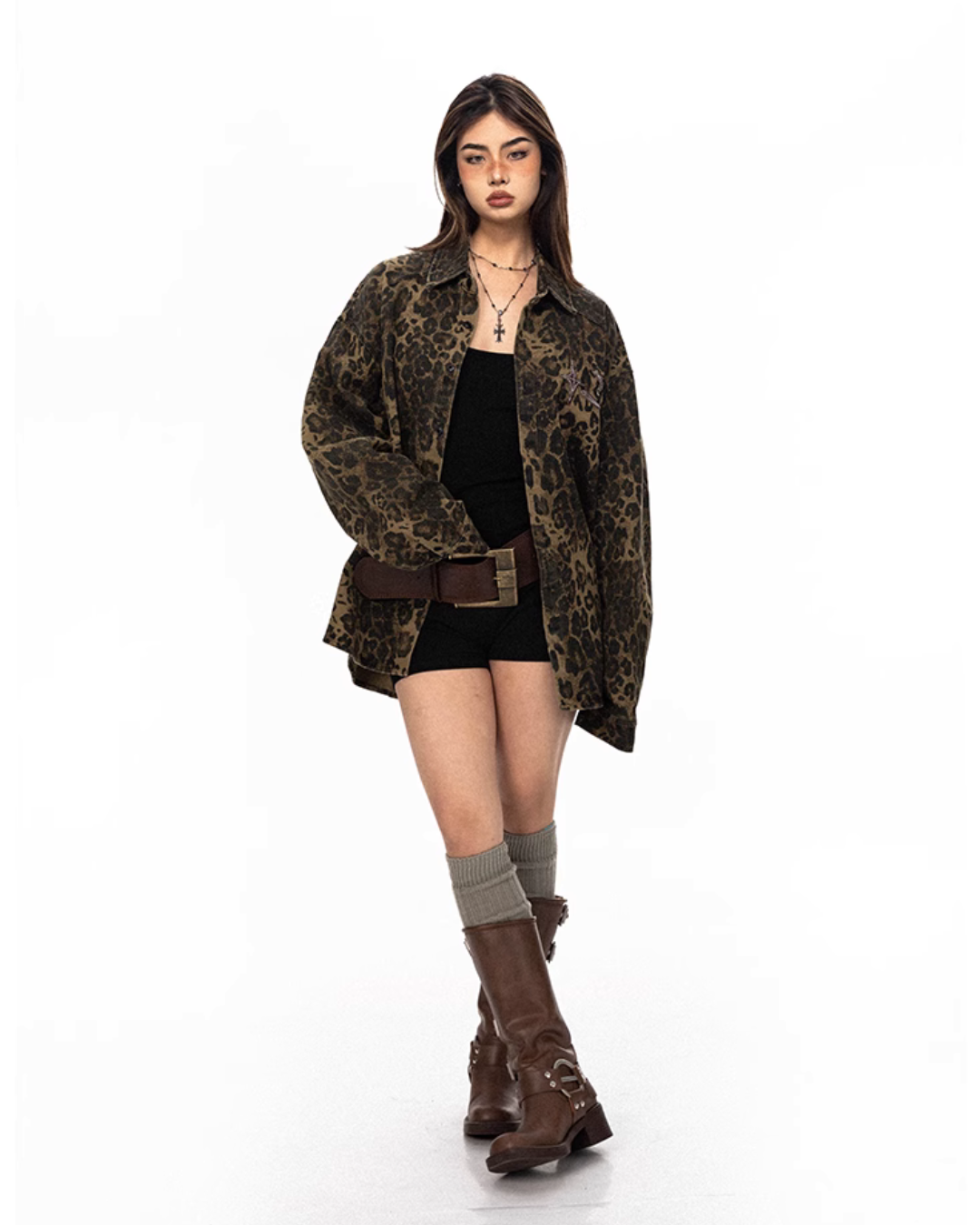Leopard Vintage Jacket BLB0026