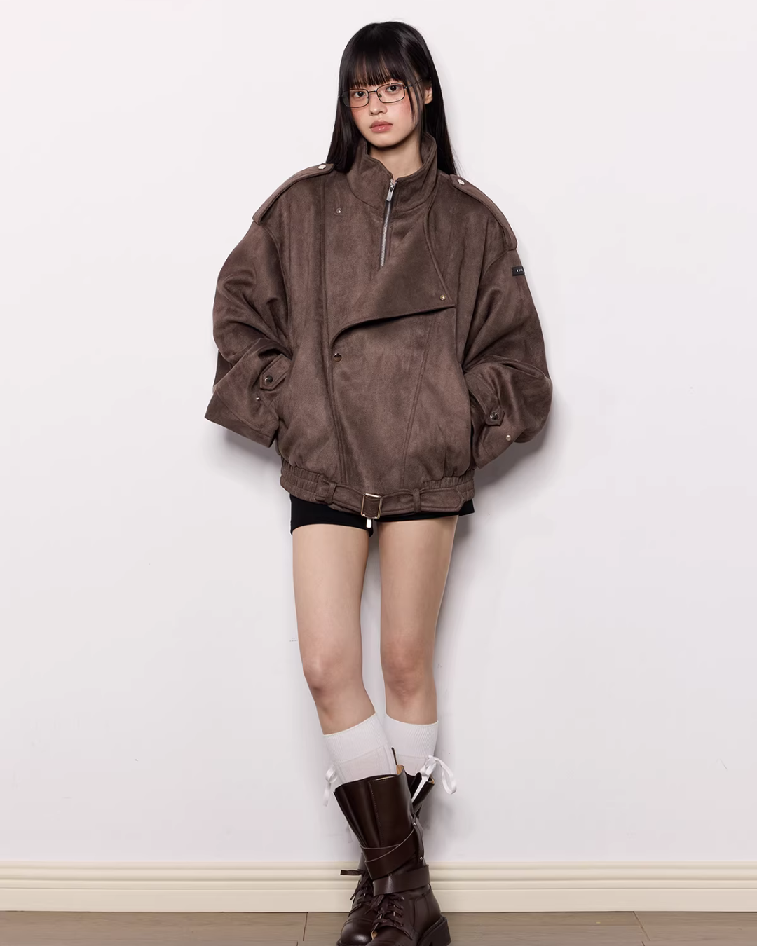 Faux Suede Jacket EZK0101