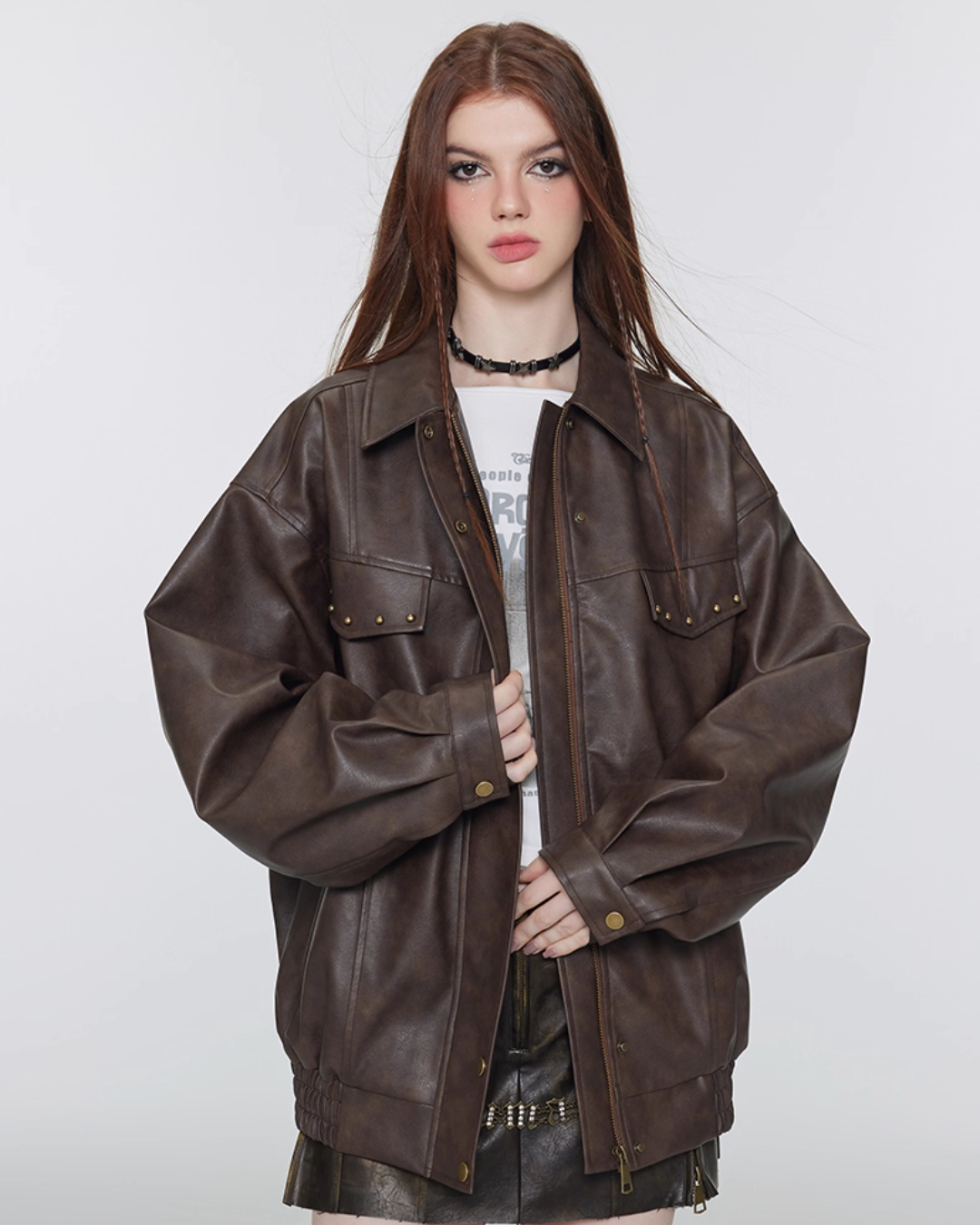 Vintage Leather Work Jacket VSE0065