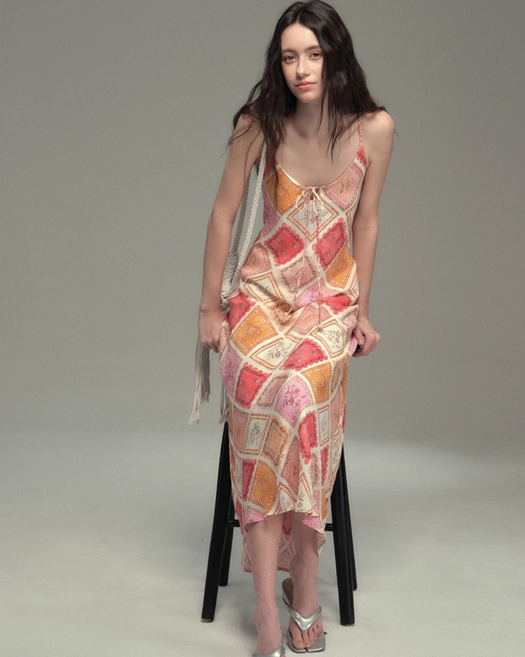 Asian Camisole Long Dress USY0005