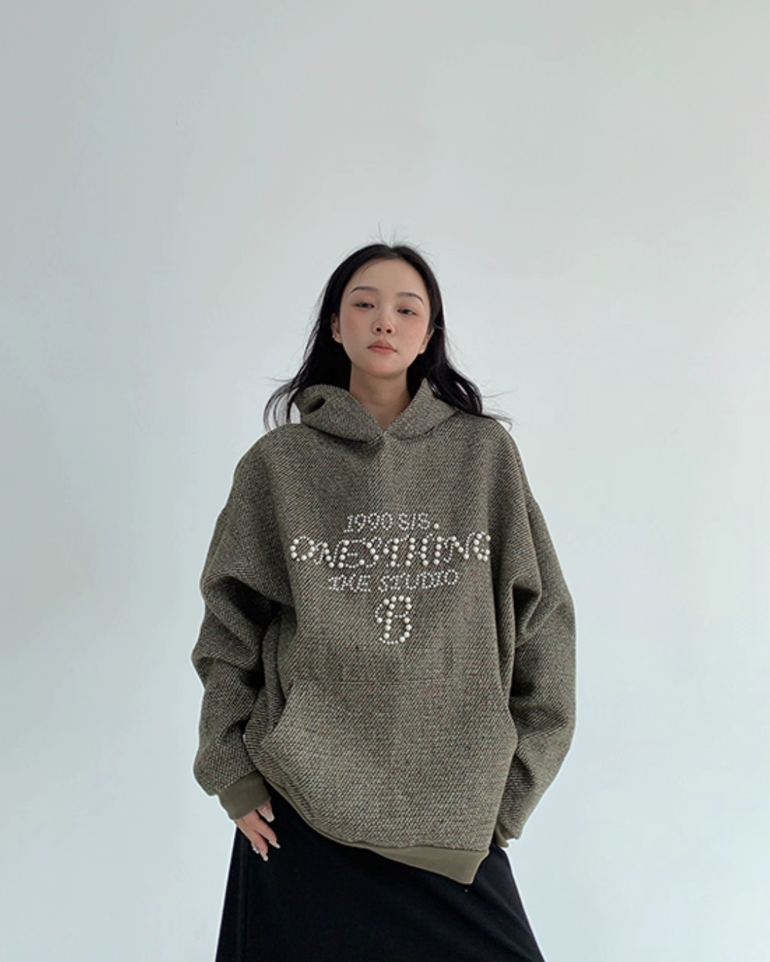 Pearl Logo Loose Hoodie YLS0955