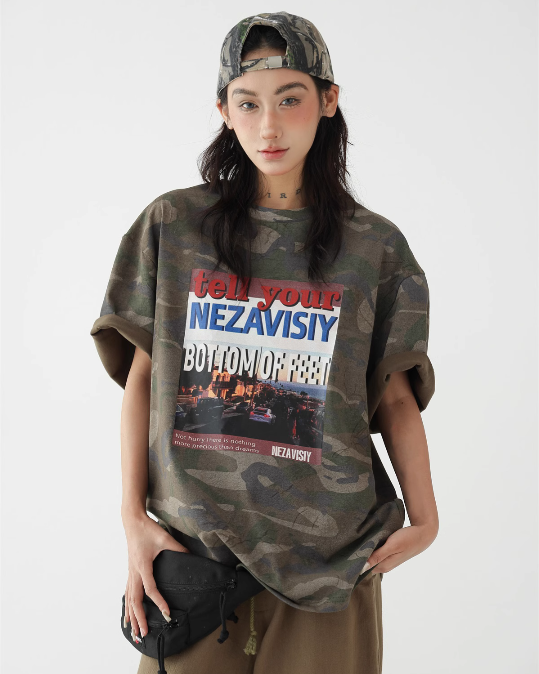 Retro Camouflage Short Sleeve T-Shirt ACS0252